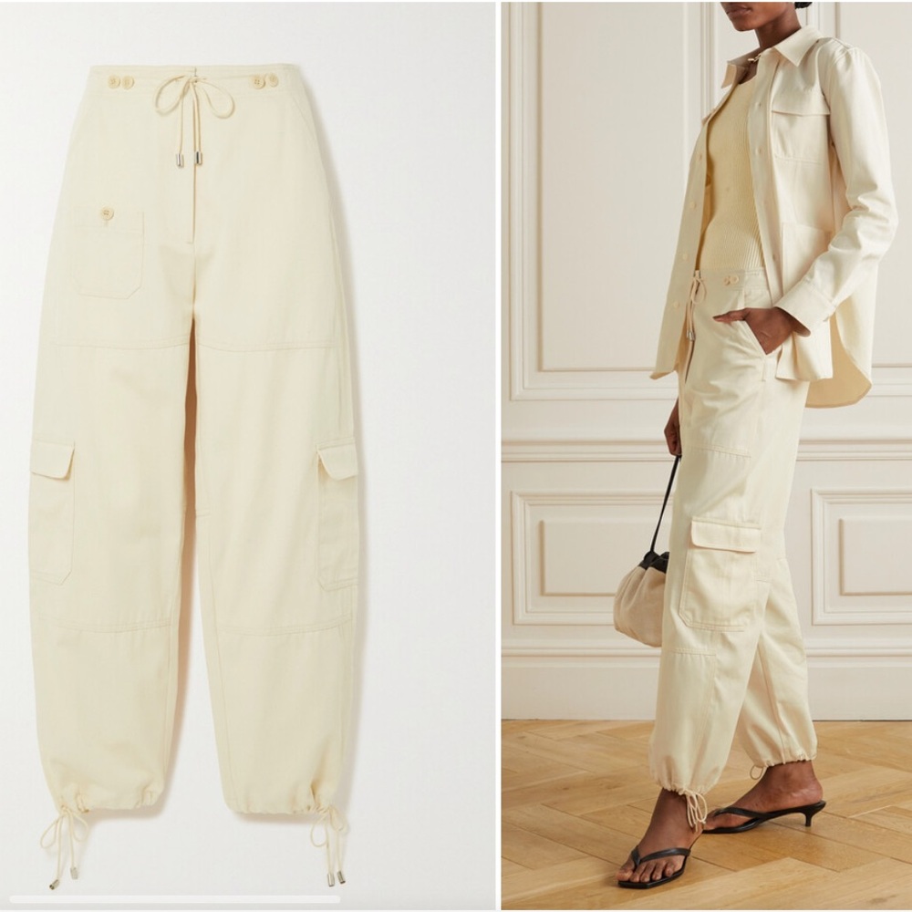 Toteme | Organic Twill Barrel Cargo Pants